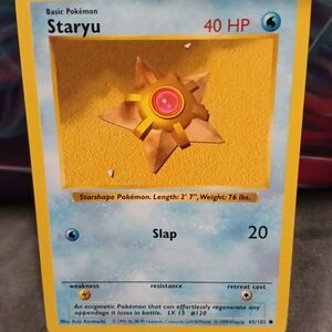 Pokemon Staryu Yellow Blue Trading Card